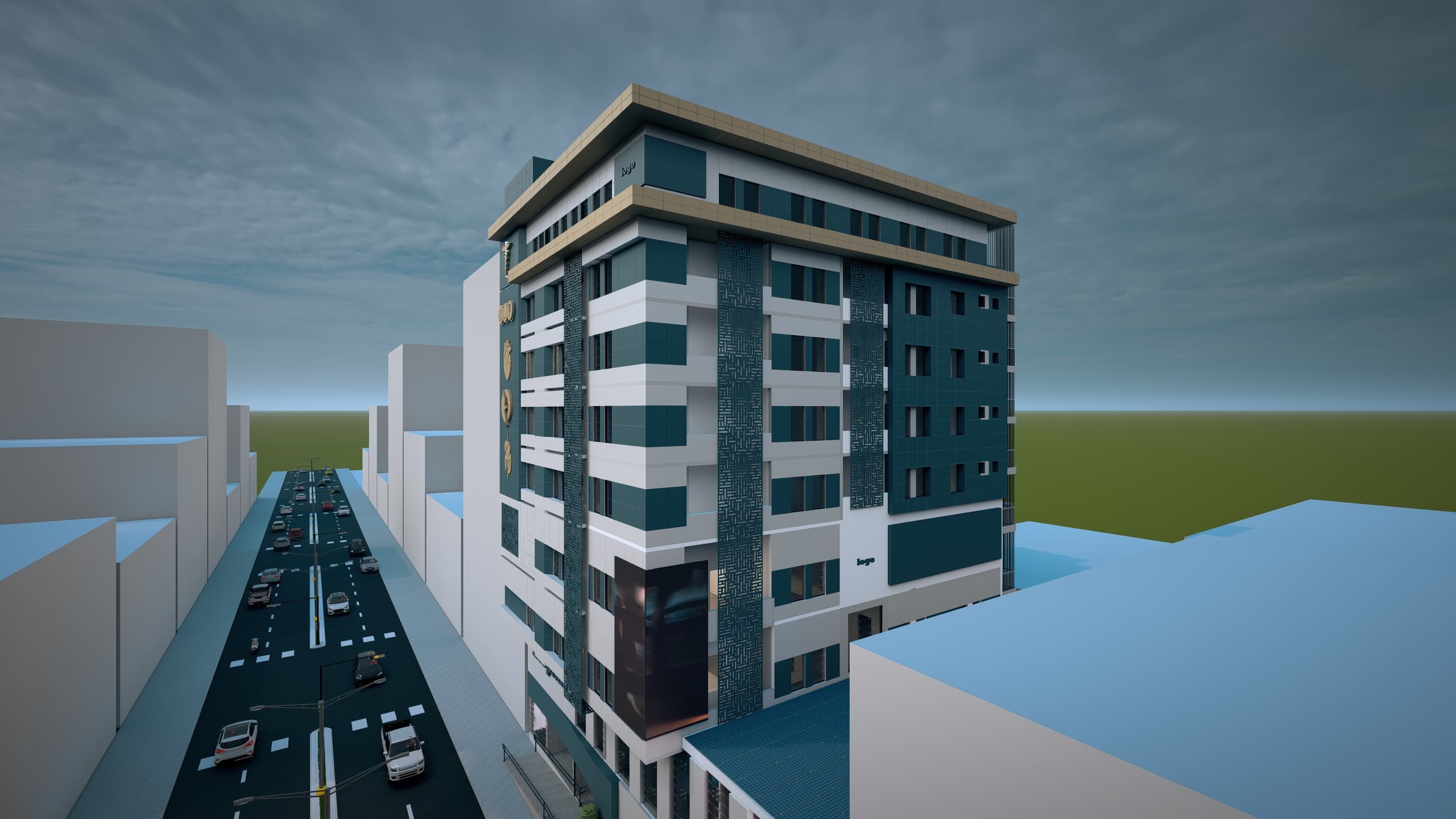 Landmark commercial building complex